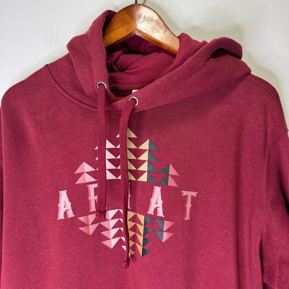 Ariat REAL Beartooth Burgundy Hooded Sweater Size XXL - Picture 5 of 11